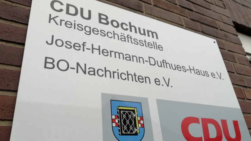 Die Kreisgeschäftsstelle der CDU Bochum ist in der kommenden Woche nur bis 13:00 Uhr besetzt
