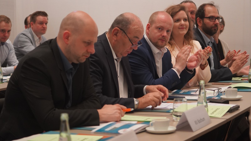 Die Bochumer Delegierten der CDU Bochum (von links:) David Schary, Roland Mitschke, Julian Meischein, Fee Roth, Fabian Schütz (Foto: Julian Kendziora)